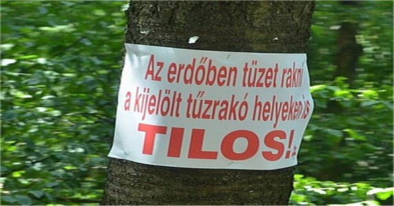 Általános tűzgyújtási tilalom van érvényben!