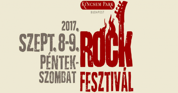 Szeptemberben Rock Fesztivál Budapest 2017 a Kincsem Parkban