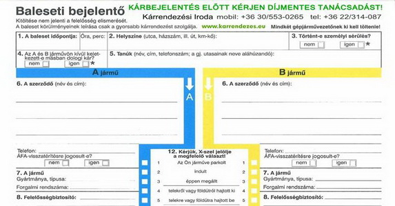 Januártól papír helyett okostelefonon is megtehetjük a közlekedési baleseti kárbejelentést